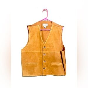 Arizona Jean Company Suede-Look Tan Vest